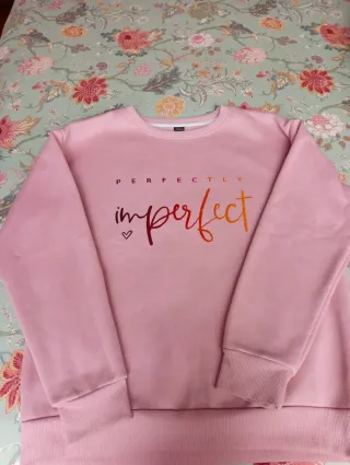 Sudadera rosa Perfectly Imperfect