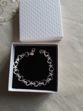 Pulseras  corazón Plata de Ley 925