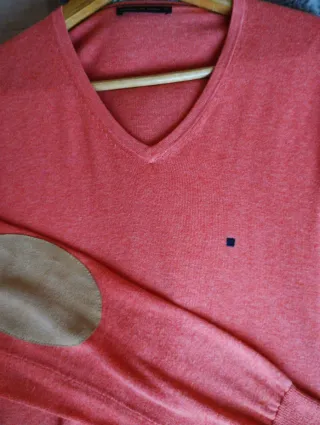 Jersey fino caballero cuello pico