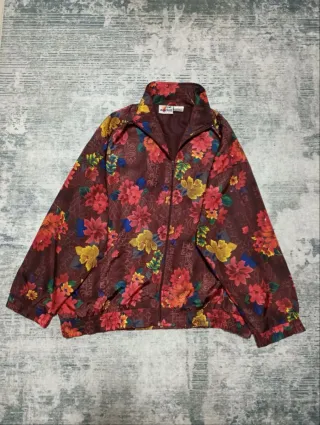 Giacca bomber uomo anni '90 floreale