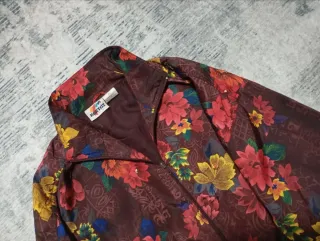 Giacca bomber uomo anni '90 floreale