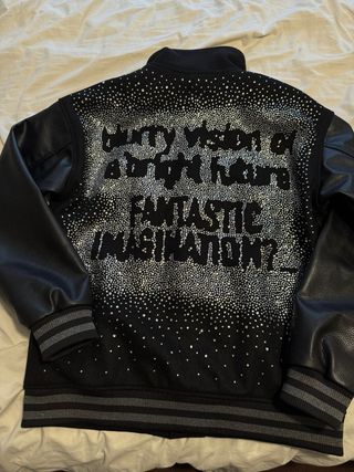 Chaqueta Louis Vuitton Varsity Cristales Negra