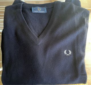 Jersey Fred Perry Pico Azul Oscuro Talla 48