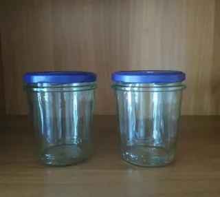 2 Barattoli Vetro Zuegg Blu