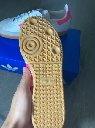 Adidas Samba OG J Blancas y Rosas