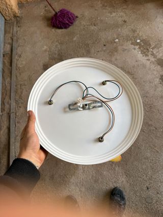 3 Lámparas de Techo Cristal y Metal (todas incluid