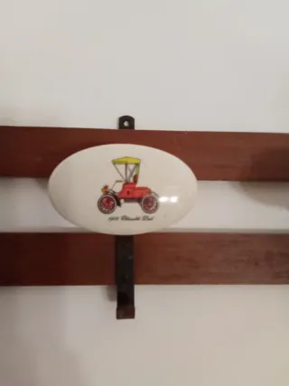 Appendiabiti Vintage Legno e Metallo