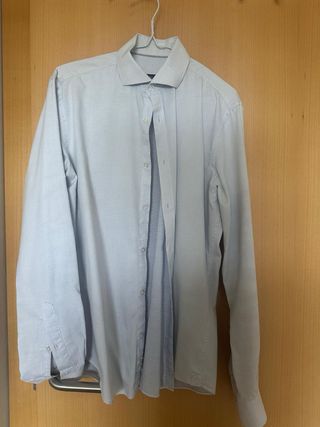 Lote 3 Camisas Hombre Azul, Negro y blanco