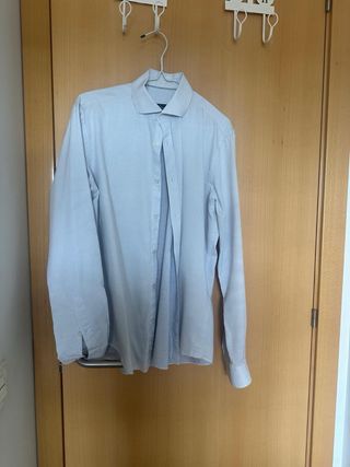 Lote 3 Camisas Hombre Azul, Negro y blanco