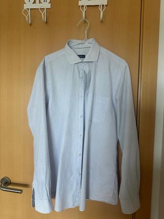 Lote 3 Camisas Hombre Azul, Negro y blanco