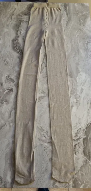 Leotardos beige talla única
