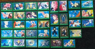 Dragon Ball Z Lotto 82 Carte Serie Rossa e Verde