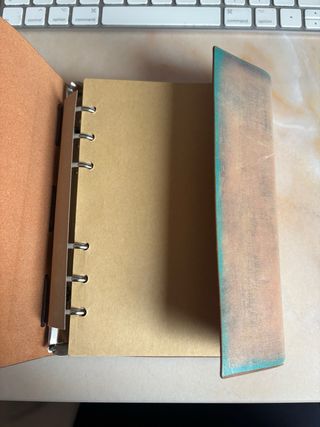 Quaderno giornaliero vintage donna con timbri