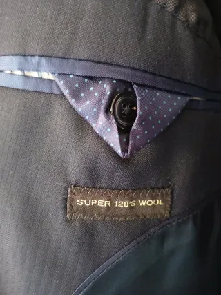 Traje Massimo Dutti Azul Marino Talla 44