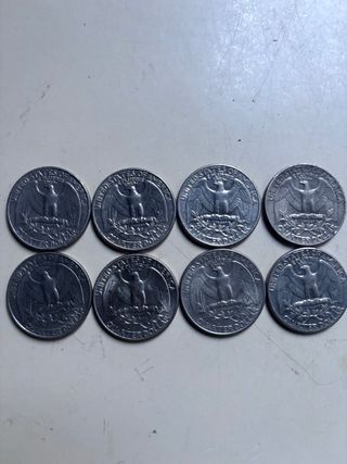 Lote 8 Monedas Liberty 1978-1989