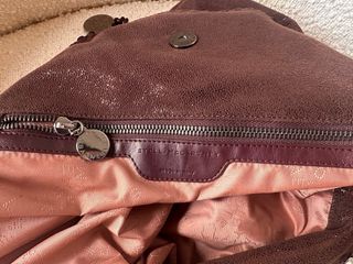 Borsa a mano Stella McCartney marrone con catena Falabella