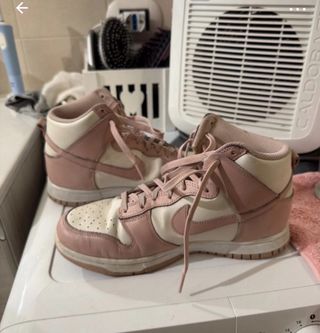 Nike Dunk High Rosa e Bianche