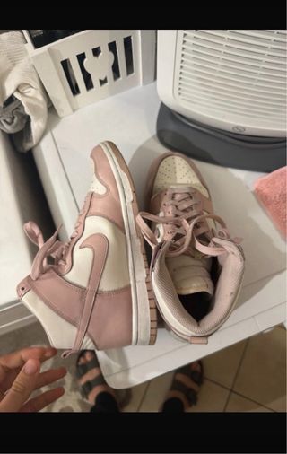 Nike Dunk High Rosa e Bianche