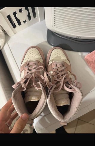 Nike Dunk High Rosa e Bianche