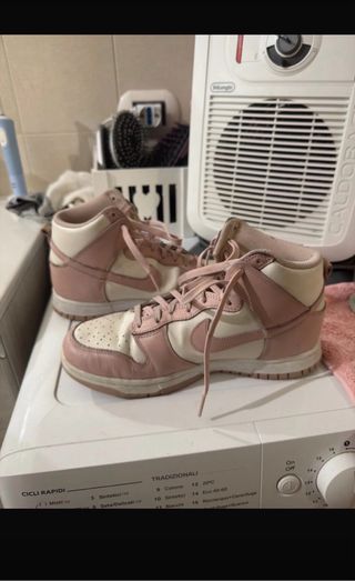 Nike Dunk High Rosa e Bianche