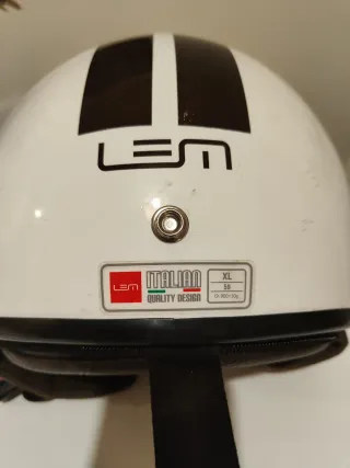 Casco LEM Ciclomotor Blanco