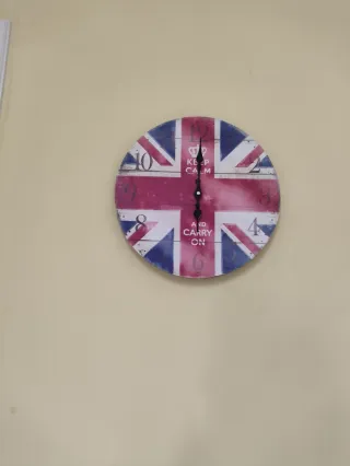 Orologio in legno Bandiera Britannica