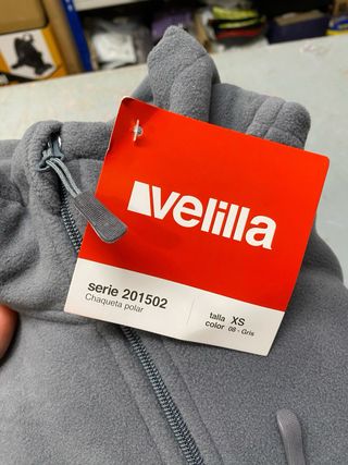 Casaco Polar Velilla Cinza Tamanho XS