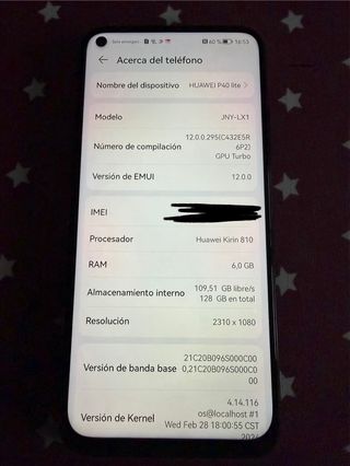Huawei P40 Lite nero + Custodia rossa