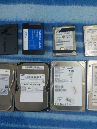 Discos SSD y HDD Kingston, Toshiba, WD