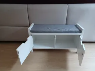 Banqueta con cojín y almacenaje