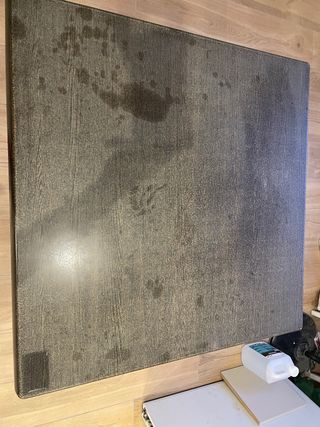 Mesa plegable madera y patas de metal