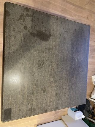 Mesa plegable madera y patas de metal