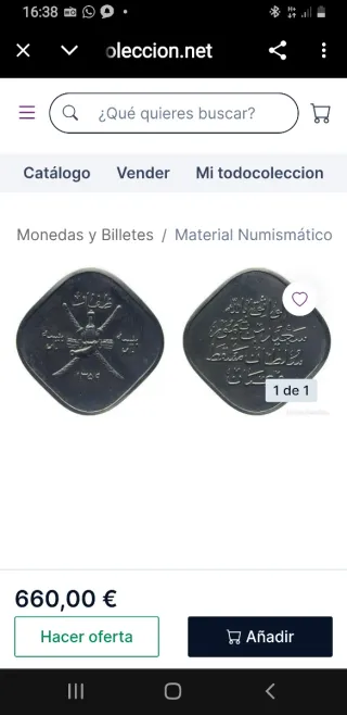 Moneda antigua de colección