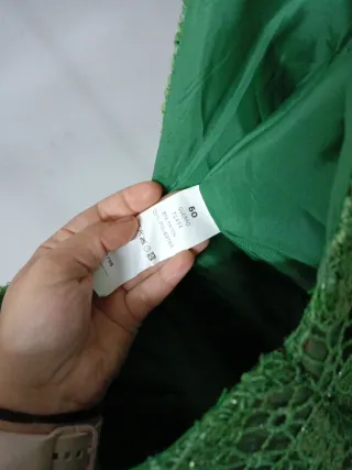 Corpiño fiesta lentejuelas verde