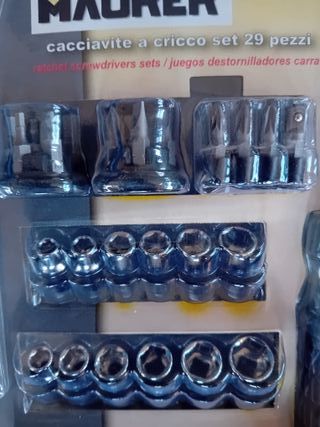 Juego Destornillador Carraca Maurer 29 Piezas