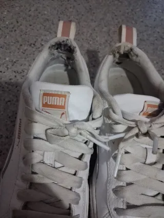 Zapatillas Puma Blancas y Rosas