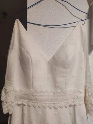 Traje de Novia Blanco marfil Encaje