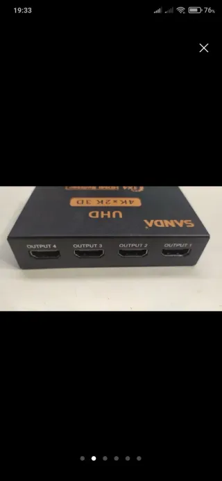 Divisor HDMI SANDA ,4K x 2K 3D UHD 1 x 4 Tv's