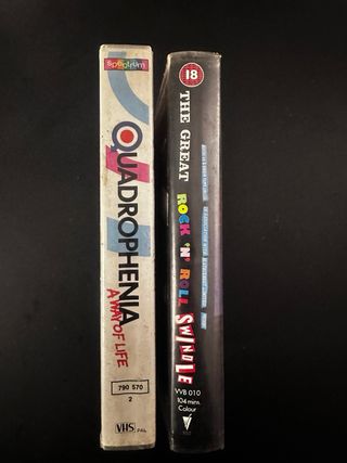 Lote 2 VHS: Quadrophenia y The Great Rock 'n' Roll