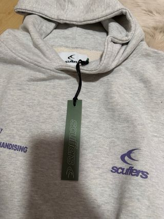 Sudadera Scuffers Gris Logo Talla M