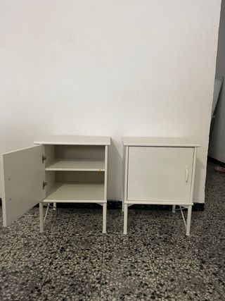 2 Mesitas de Noche Blancas