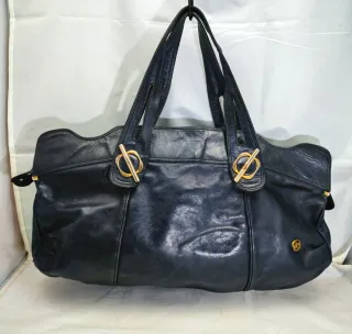 Borsa vintage anni 70 blu