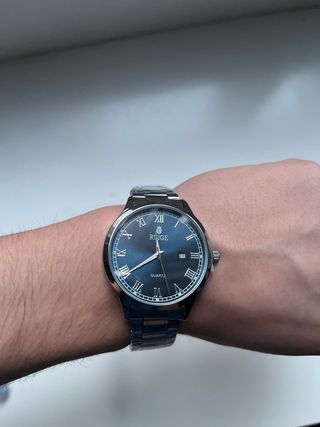 Reloj RUIGE Azul y Plateado