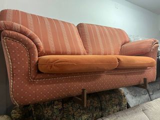 Sofá 2 plazas naranja