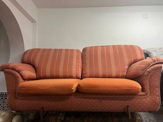 Sofá 2 plazas naranja
