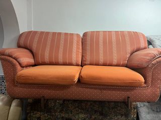 Sofá 2 plazas naranja