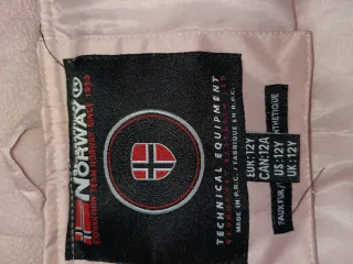 Abrigo niña Norway rosa palo  con capucha