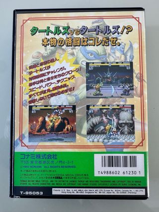 Ninja Turtles Tournament Fighters Sega Mega Drive