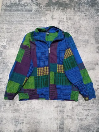 Giacca bomber uomo anni '90 patchwork
