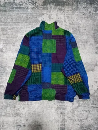 Giacca bomber uomo anni '90 patchwork